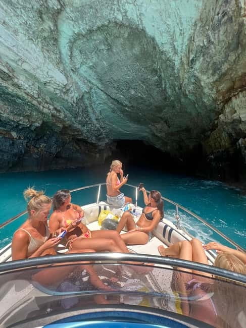 Zakynthos: Laganas Bay, Myzithres & Turtles Speedboat Tour - Keri Caves and the second swim