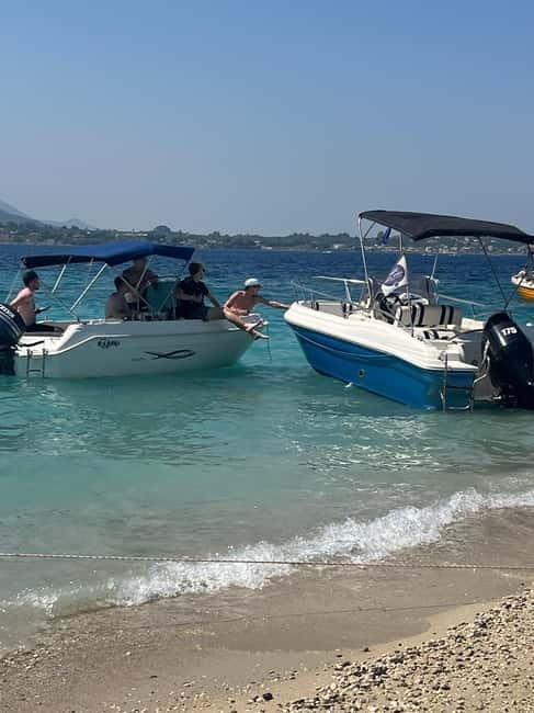Zakynthos: Turtles, Marathonisi & Keri Caves Speedboat Tour - Swimming at a private beach and in the caves